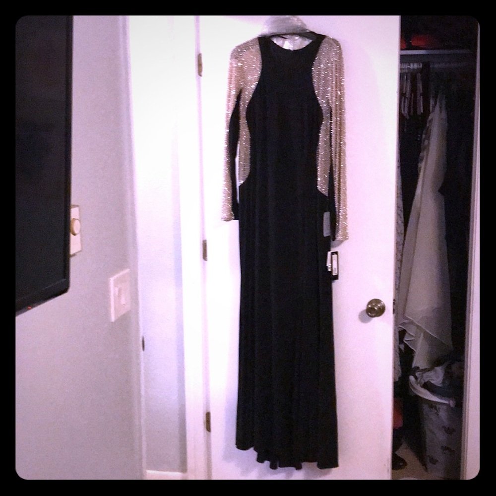 Very lovely, sexy black evening dress